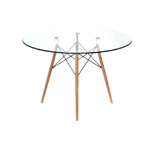 MESA BERLIN CRISTAL REDONDA