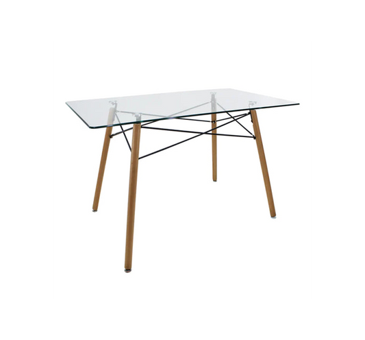 MESA OSLO CUADRADA CRISTAL