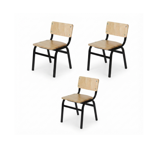 PAQ C/3 PZS SILLA ESCOLAR KINDER OFI 10